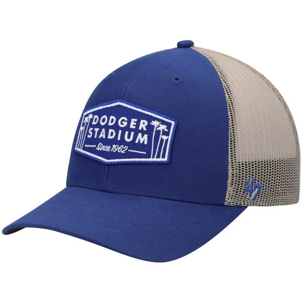 Los Angeles Dodgers Jersey Shop – mens los angeles dodgers 47 royalnatural dodger stadium local haven trucker snapback hat for Every Dedicated Supporter