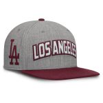 Los Angeles Dodgers Jersey Shop – mens los angeles dodgers fanatics graymaroon elements felt chainstitch snapback hat for Every Dedicated Supporter