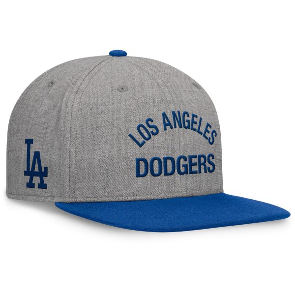 Los Angeles Dodgers Jersey Shop – mens los angeles dodgers fanatics heather grayroyal elements flat brim snapbuckle hat for Every Dedicated Supporter