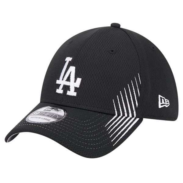 Los Angeles Dodgers Jersey Shop – mens los angeles dodgers new era black active dash mark 39thirty flex hat for Every Dedicated Supporter