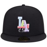 Los Angeles Dodgers Jersey Shop – mens los angeles dodgers new era black multi-color pack 59fifty fitted hat for Every Dedicated Supporter