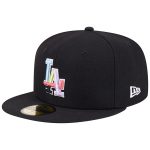 Los Angeles Dodgers Jersey Shop – mens los angeles dodgers new era black multi-color pack 59fifty fitted hat for Every Dedicated Supporter