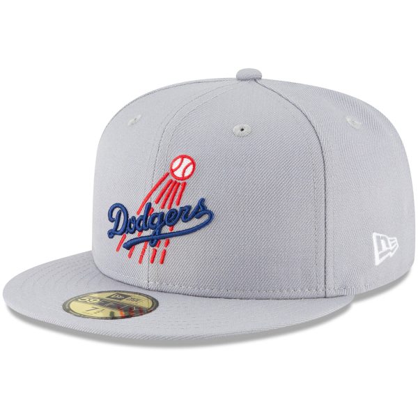 Los Angeles Dodgers Jersey Shop – mens los angeles dodgers new era gray cooperstown collection logo 59fifty fitted hat for Every Dedicated Supporter