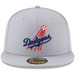 Los Angeles Dodgers Jersey Shop – mens los angeles dodgers new era gray cooperstown collection logo 59fifty fitted hat for Every Dedicated Supporter