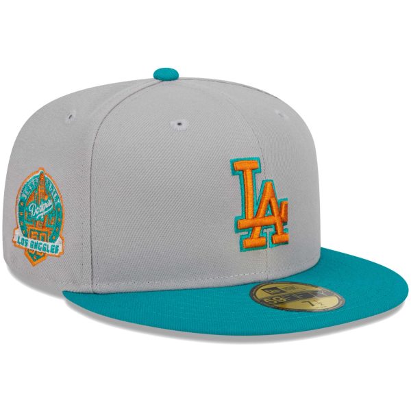 Los Angeles Dodgers Jersey Shop – mens los angeles dodgers new era grayteal 59fifty fitted hat for Every Dedicated Supporter