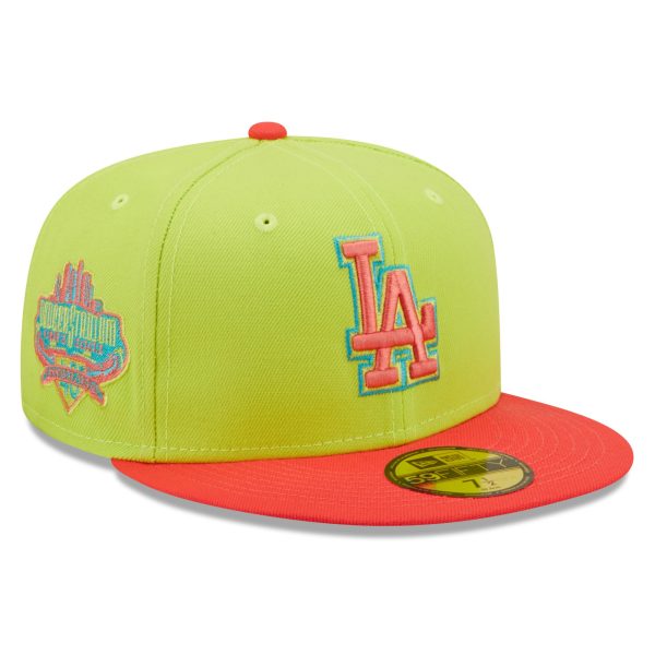 Los Angeles Dodgers Jersey Shop – mens los angeles dodgers new era greenred cyber highlighter 59fifty fitted hat for Every Dedicated Supporter
