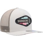 Los Angeles Dodgers Jersey Shop – mens los angeles dodgers new era natural retro beachin patch a-frame trucker 9fifty snapback hat for Every Dedicated Supporter