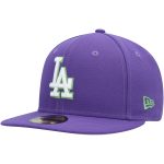 Los Angeles Dodgers Jersey Shop – mens los angeles dodgers new era purple lime side patch 59fifty fitted hat for Every Dedicated Supporter