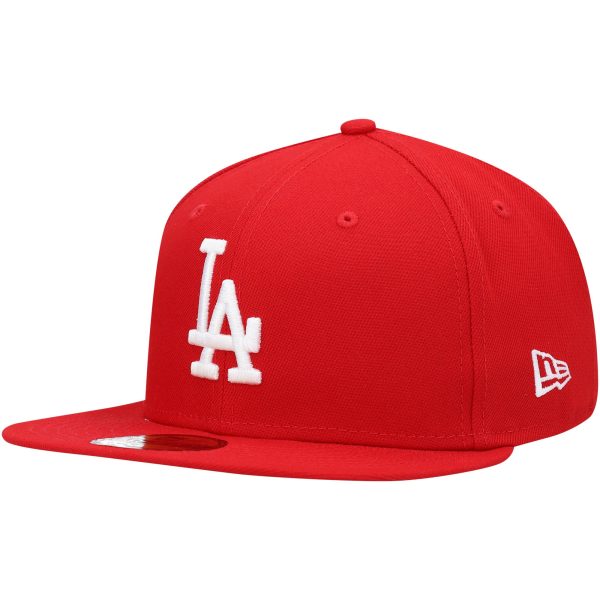 Los Angeles Dodgers Jersey Shop – mens los angeles dodgers new era red white logo 59fifty fitted hat for Every Dedicated Supporter