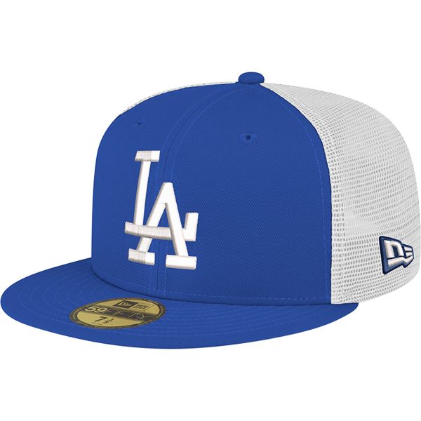 Los Angeles Dodgers Jersey Shop – mens los angeles dodgers new era royal team color 59fifty trucker fitted hat for Every Dedicated Supporter