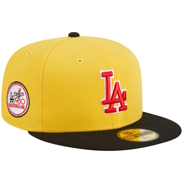 Los Angeles Dodgers Jersey Shop – mens los angeles dodgers new era yellowblack grilled 59fifty fitted hat for Every Dedicated Supporter