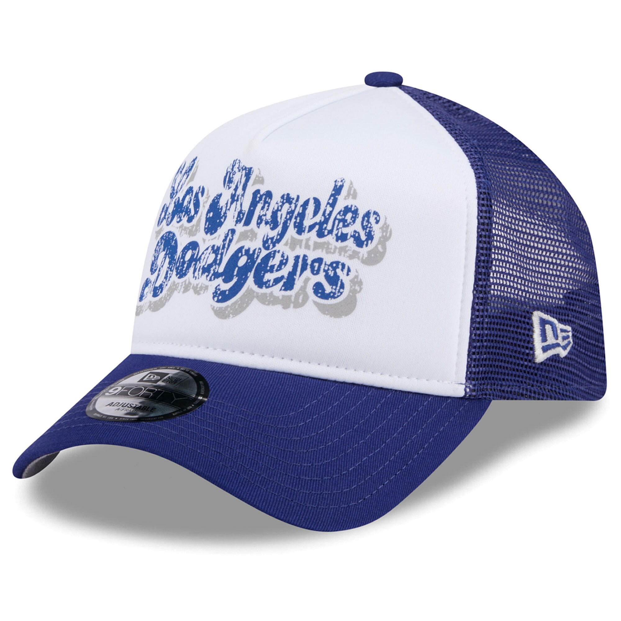 Los Angeles Dodgers Jersey Shop – womens los angeles dodgers new era whiteroyal throwback team foam front a-frame trucker 9forty adjustable hat for Every Dedicated Supporter