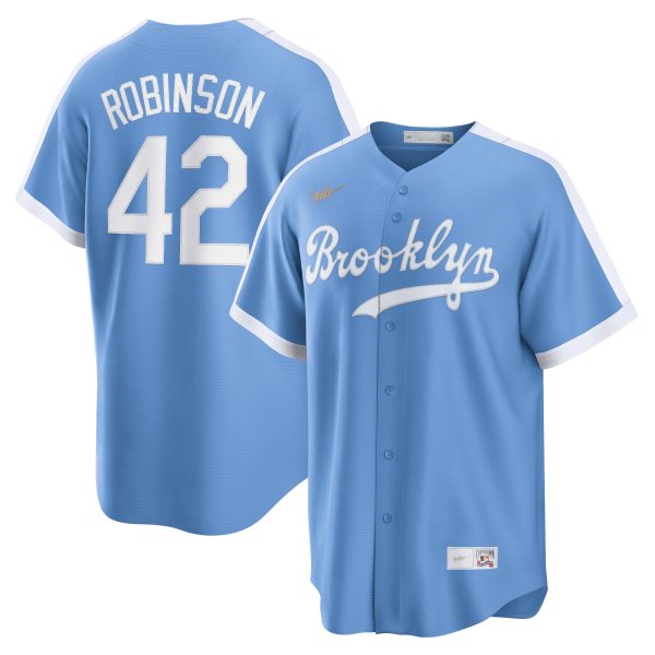Los Angeles Dodgers Jersey Shop – mens brooklyn dodgers jackie robinson nike light blue alternate cooperstown collection player jersey for Every Dedicated Supporter