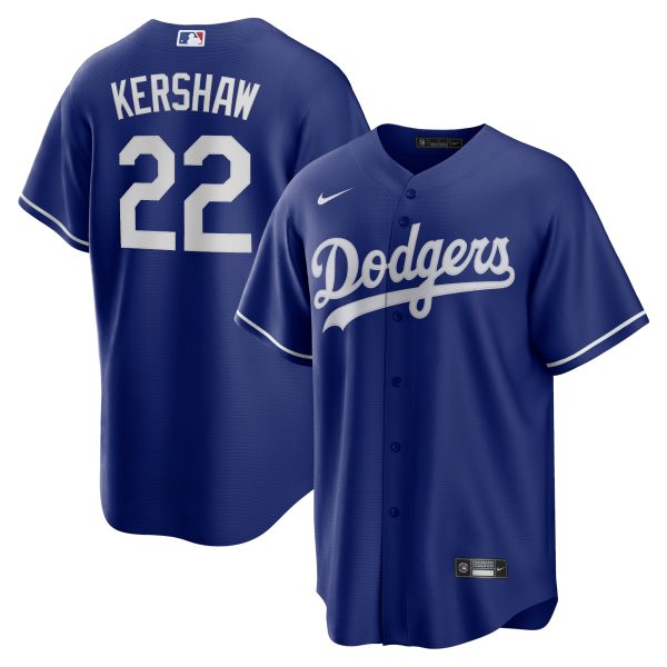 Los Angeles Dodgers Jersey Shop – mens los angeles dodgers clayton kershaw nike royal alternate replica player name jersey for Every Dedicated Supporter