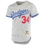 Los Angeles Dodgers Jersey Shop – mens los angeles dodgers fernando valenzuela mitchell  ness gray road 1981 cooperstown collection authentic jersey for Every Dedicated Supporter