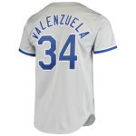 Los Angeles Dodgers Jersey Shop – mens los angeles dodgers fernando valenzuela mitchell  ness gray road 1981 cooperstown collection authentic jersey for Every Dedicated Supporter