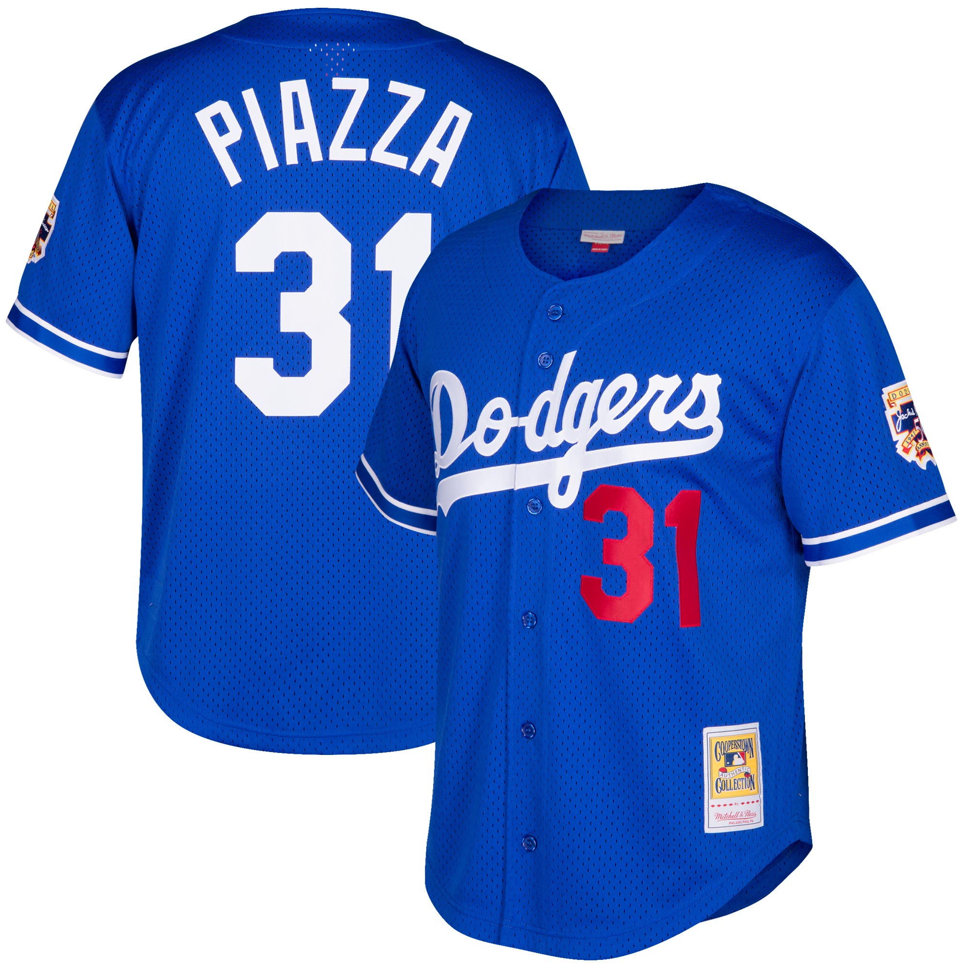 Los Angeles Dodgers Jersey Shop – mens los angeles dodgers mike piazza mitchell  ness royal cooperstown collection mesh batting practice button-up jersey for Every Dedicated Supporter