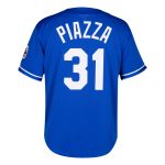 Los Angeles Dodgers Jersey Shop – mens los angeles dodgers mike piazza mitchell  ness royal cooperstown collection mesh batting practice button-up jersey for Every Dedicated Supporter