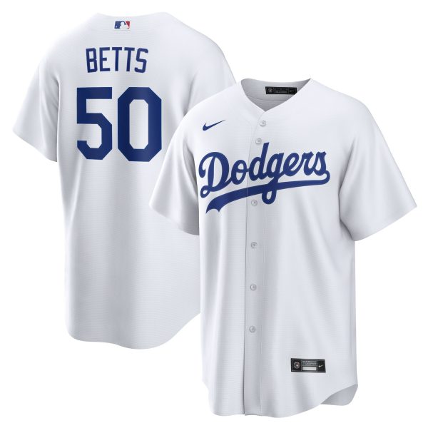 Los Angeles Dodgers Jersey Shop – mens los angeles dodgers mookie betts nike white home replica player name jersey for Every Dedicated Supporter