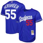 Los Angeles Dodgers Jersey Shop – mens los angeles dodgers orel hershiser mitchell  ness royal cooperstown collection mesh batting practice button-up jersey for Every Dedicated Supporter