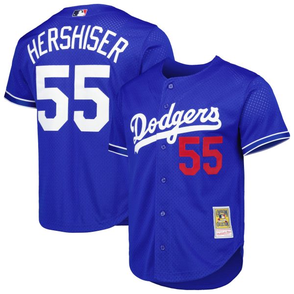 Los Angeles Dodgers Jersey Shop – mens los angeles dodgers orel hershiser mitchell  ness royal cooperstown collection mesh batting practice button-up jersey for Every Dedicated Supporter