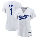 Los Angeles Dodgers Jersey Shop – womens los angeles dodgers nike white 1 mom home replica jersey for Every Dedicated Supporter