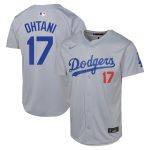 Los Angeles Dodgers Jersey Shop – youth los angeles dodgers shohei ohtani nike gray alternate limited jersey for Every Dedicated Supporter