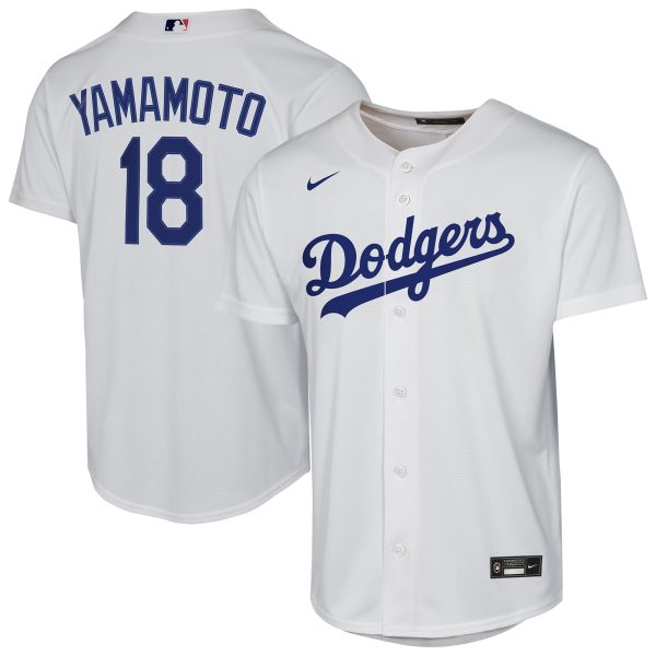 Los Angeles Dodgers Jersey Shop – youth los angeles dodgers yoshinobu yamamoto nike white home replica player jersey for Every Dedicated Supporter